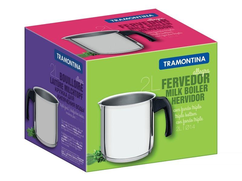 Imagem de Fervedor Aço Inox Fundo Triplo Tramontina 14cm 2,0l Allegra