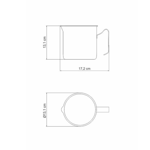 Imagem de Fervedor Allegra em Aço Inox 12 cm 1,4 L Tramontina 62664/120