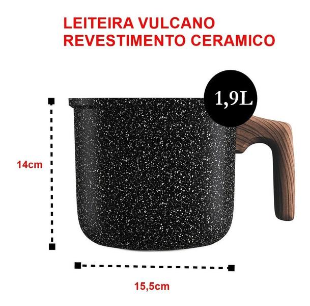 Imagem de Fervedor de Alumínio Antiaderente Colorstone Volcano 1,9 Litros Euro Home