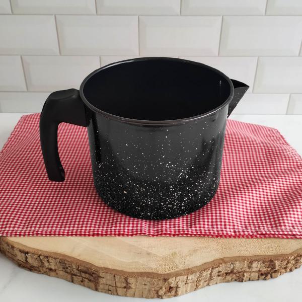 Imagem de Fervedor Leiteira Grande 1,85L Caneca Ágata Esmaltada Com Bico Direcionador E Alça