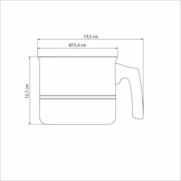 Imagem de Fervedor tramontina sicília em alumínio com revestimento interno e externo em antiaderente starflon excellent vermelho 14 cm 1,9 l