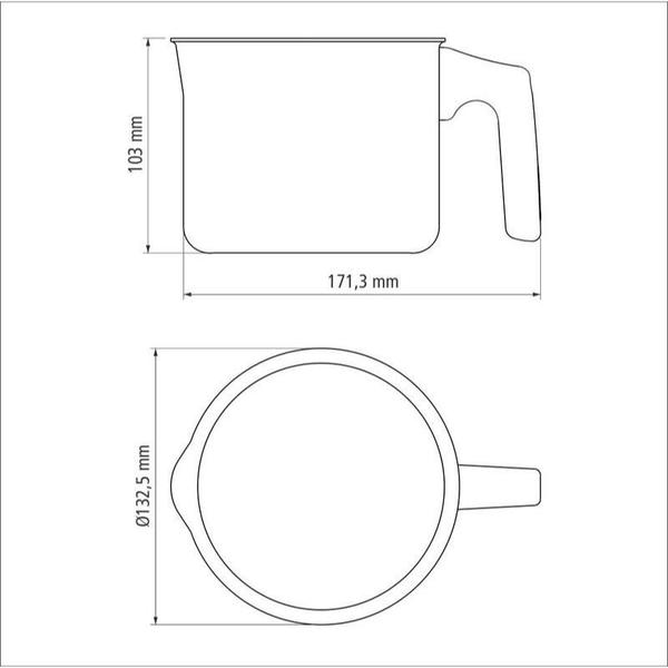 Imagem de Fervedor Tramontina Turim 12cm 1,1L - Chumbo