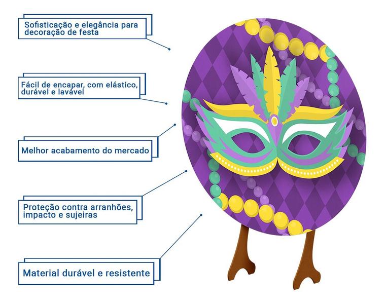 Festa Carnaval: Capa Painel Colorido, Sublimação 1,50m - Decoraset Imagem de Festa Carnaval: Capa Painel Colorido, Sublimação 1,50m