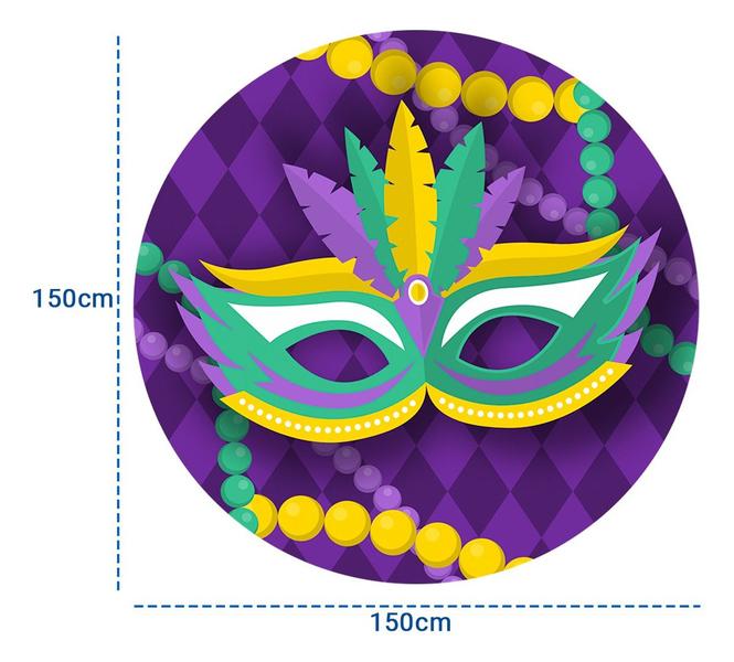 Festa Carnaval: Capa Painel Colorido, Sublimação 1,50m - Decoraset Imagem de Festa Carnaval: Capa Painel Colorido, Sublimação 1,50m