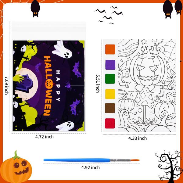 Imagem de Festa de Halloween favorece livros para colorir Sigilyer em aquarela