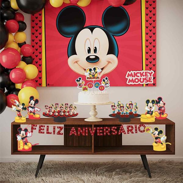 Imagem de Festa Mickey Mouse Kit Aniversário Fácil em EVA com 39 Peças