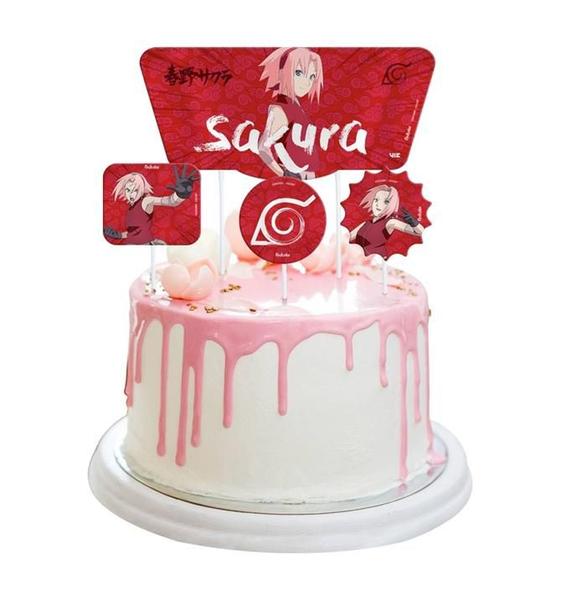 Imagem de Festa Sakura Kit 90 Peças Decoração Aniversário Para Menina