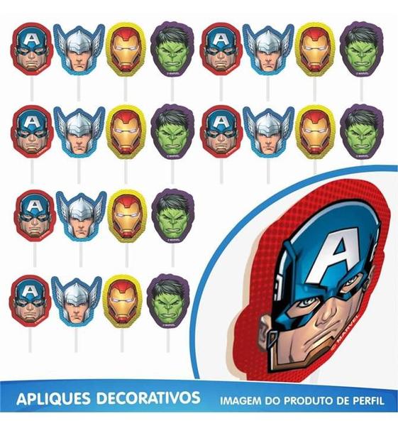 Festa Super Herois Vingadores Kit Aniversário Fácil em EVA com 39 Peças - Piffer Imagem de Festa Super Herois Vingadores Kit Aniversário Fácil em EVA com 39 Peças