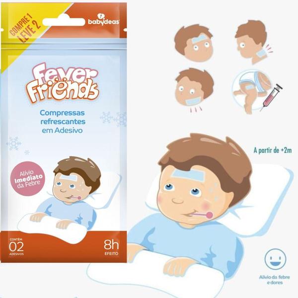 Imagem de Fever friends - compressas infantis 2 em 1 - babydeas