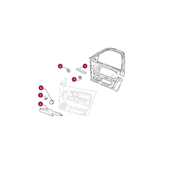 Imagem de Fiat Palio Apoio Braço Diant Lado Direito Genuíno 100167678