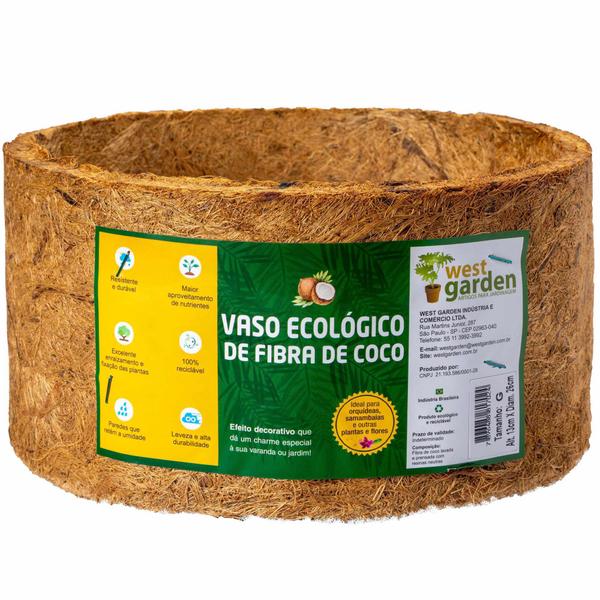 Imagem de FIBRA DE COCO VASO  G - ALT 13 X LARG 26 cm WEST GARDEN