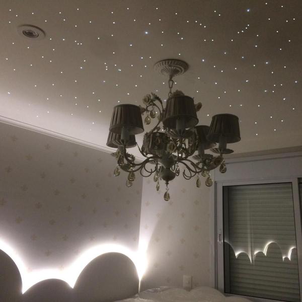 Imagem de Fibra Óptica Noite Estrelado Decoração Quarto Bebê 500 Rgb