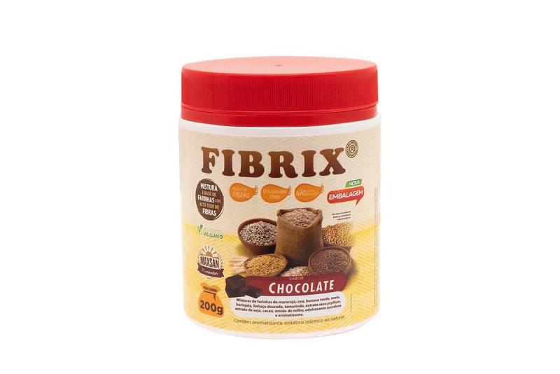 Imagem de Fibrix Chocolate - Fibras Regulador Intestino- Vegano- 200G