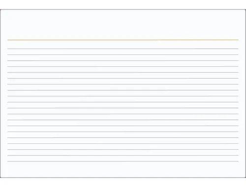 Imagem de Ficha Pautada Número 3 - 5x8 100 Folhas - Kit Com 2 Blocos