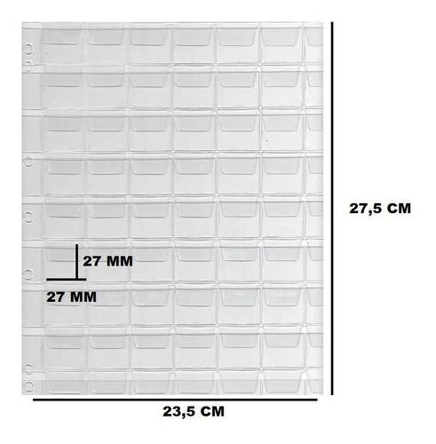 Imagem de Fichario Álbum Para Cedulas E Moedas Com 15 Folhas Plasticas