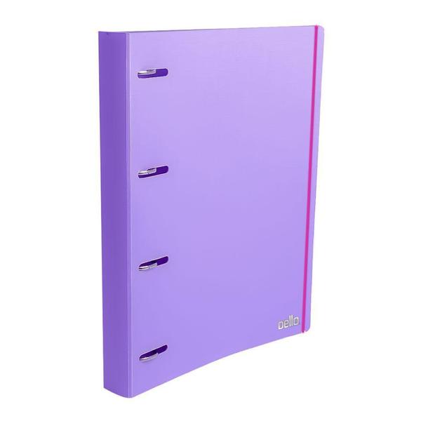 Imagem de Fichario Caderno Argolado PP Full Color Roxo Delo - Dello