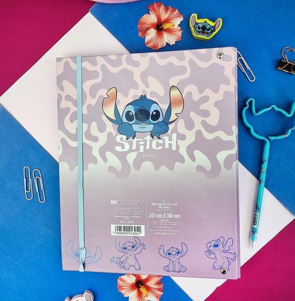 Imagem de Fichário Disney Stitch Escolar Universitário Com 48 Fls Dac