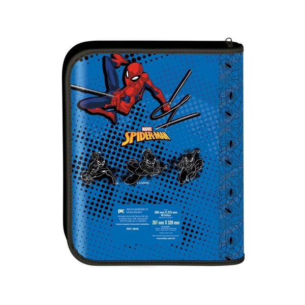 Imagem de Fichário Universitário Dac Homem Aranha 48 Fls 267mm x 328mm com Zíper