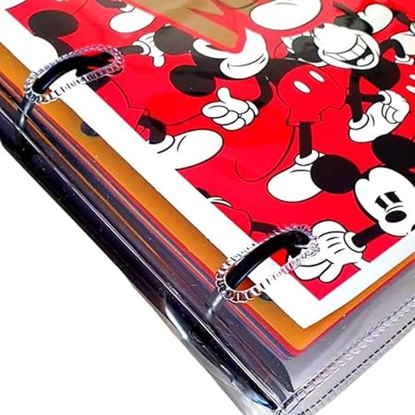 Imagem de Fichário Universitário Mickey capa de cristal PVC 144 folhas - Dac