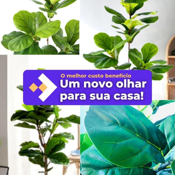 Fícus Lyrata Bambino Verde Artificial Sem Vaso Decoração - Agiani Shop Imagem de Fícus Lyrata Bambino Verde Artificial Sem Vaso Decoração