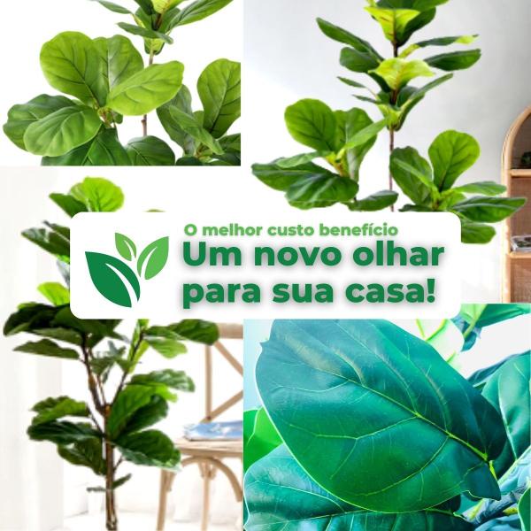 Fícus Lyrata Bambino Verde Artificial Sem Vaso Decoração - Agiani Shop Imagem de Fícus Lyrata Bambino Verde Artificial Sem Vaso Decoração