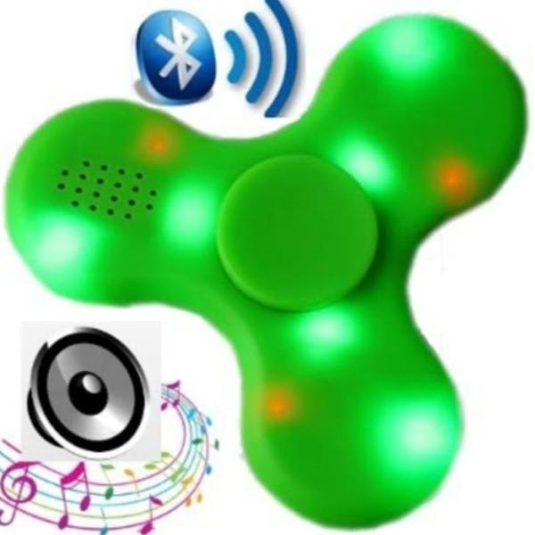 Imagem de Fidget Spinner Usb Com Alto Falante Bluetooth E Luz De Led Musical Dia Das Crianças