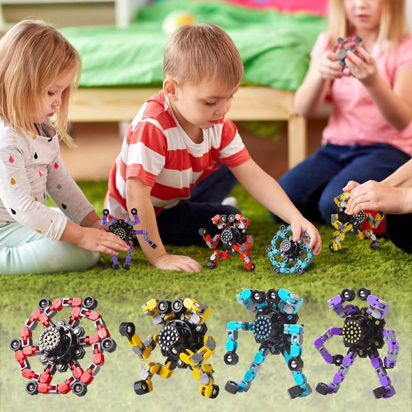 Imagem de Fidget Spinners Gokeey Transformable, 4 unidades para crianças e adultos