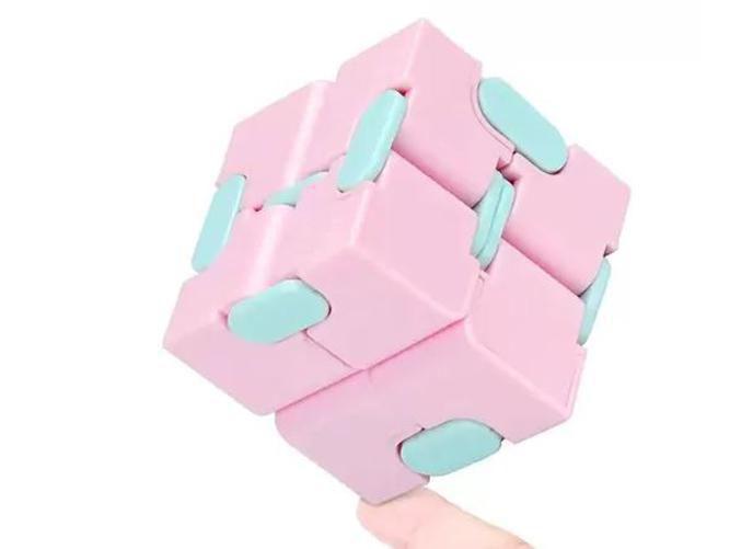 Imagem de Fidget Toy Cubo Infinito Infinity Cube Antistress Rosa