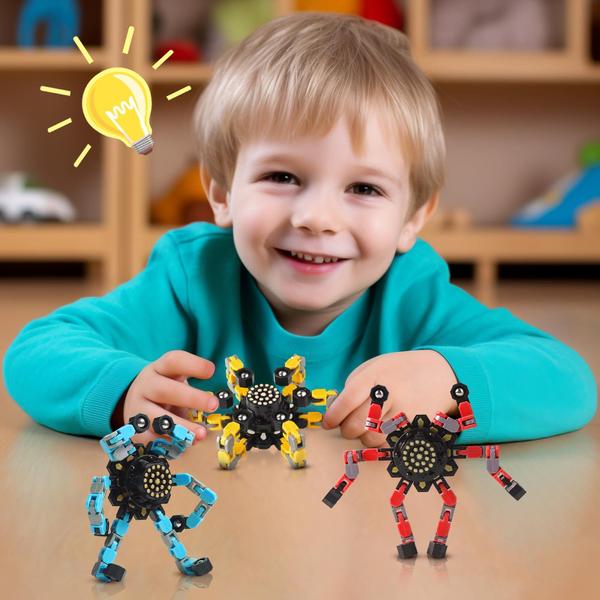 Imagem de Fidget Toys Gokeey Transformable Fidget Spinners 3 unidades