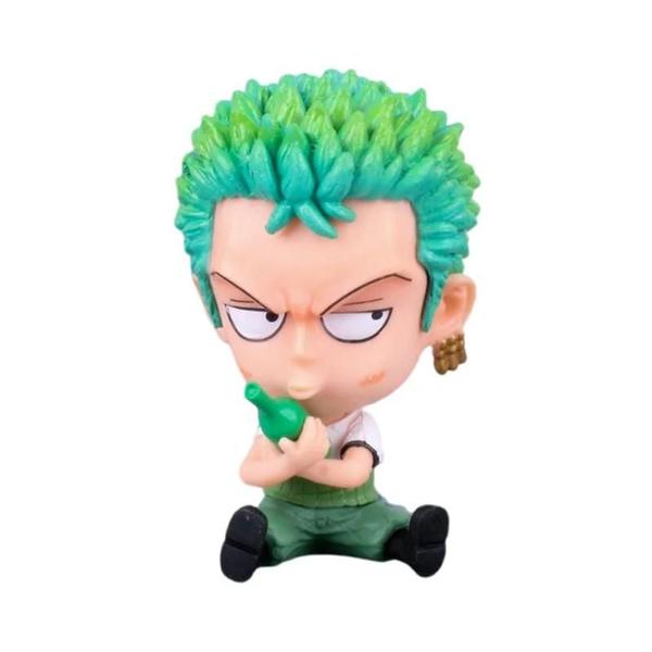 Imagem de Figura Anime Kawaii One Piece - Luffy e Zoro (8-10cm) - Modelo Q-Version