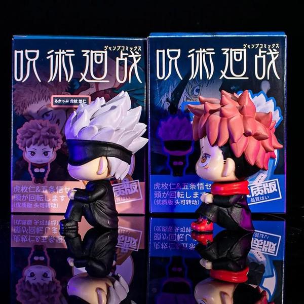 Imagem de Figura Anime Yuji Itadori & Gojo Satori (10cm) - Jujutsu Kaisen - Q Version