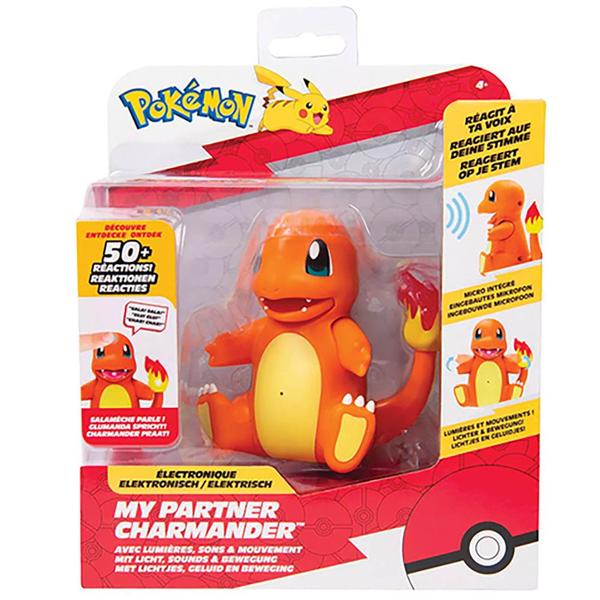 Imagem de Figura Articulada com Luz e Som - Pokémon - Meu Parceiro Charmander - Sunny