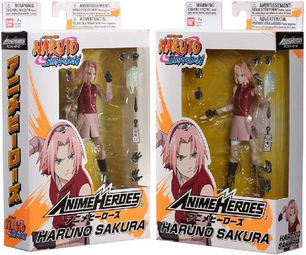 Figura Articulada Haruno Sakura Com Acessórios - Naruto Shippuden - Anime Heroes - Bandai - Fun Imagem de Figura Articulada Haruno Sakura Com Acessórios - Naruto Shippuden - Anime Heroes - Bandai