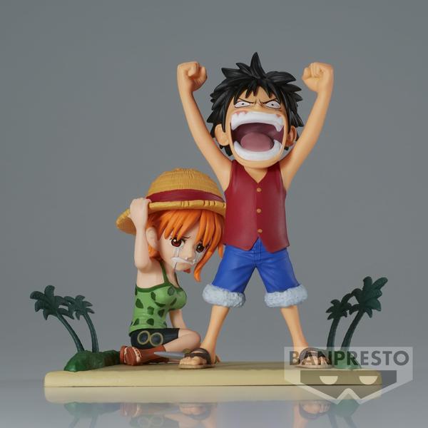 Imagem de Figura Banpresto One Piece Log Stories Luffy e Nami