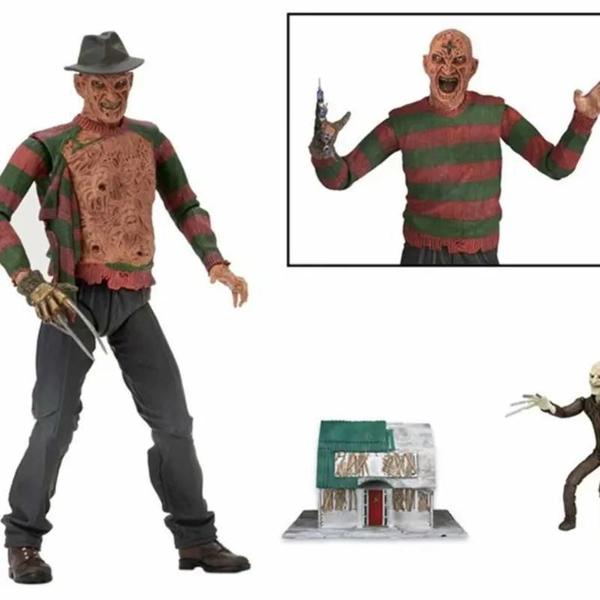 Imagem de Figura Colecionável Freddy Krueger - Brinquedo de Terror para Halloween e Presentes de Natal