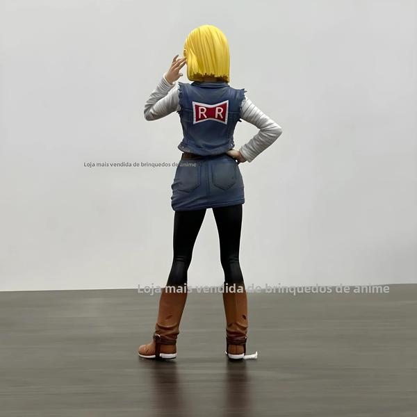 Imagem de Figura de Ação Android 18 Dragon Ball Z - 26cm, 2 Cabeças, PVC