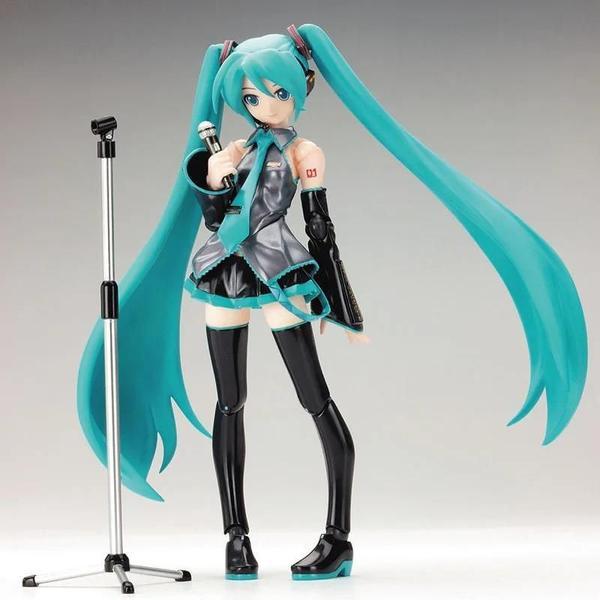 Imagem de Figura de Ação Anime Hatsune Miku 14cm - Articulada, com Face Trocável