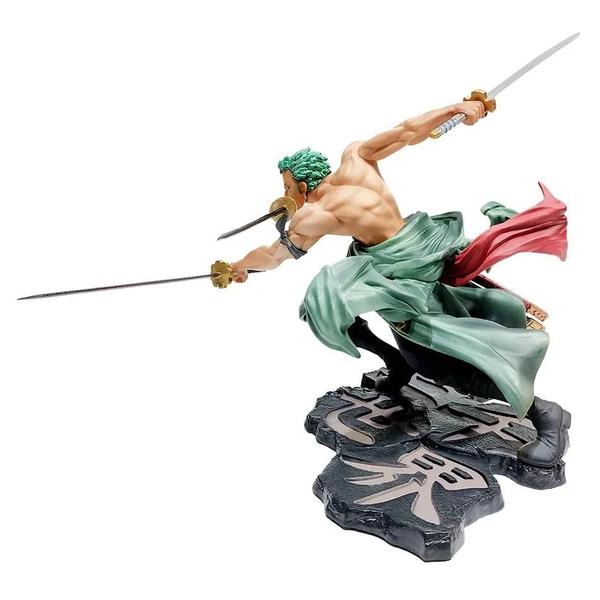 Imagem de Figura de Ação Anime One Piece - Luffy, Zoro e Sanji - 18cm PVC