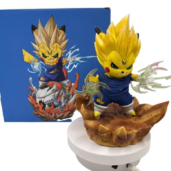 Imagem de Figura de ação anime, Pikachu Vegeta Dragon Ball 24cm