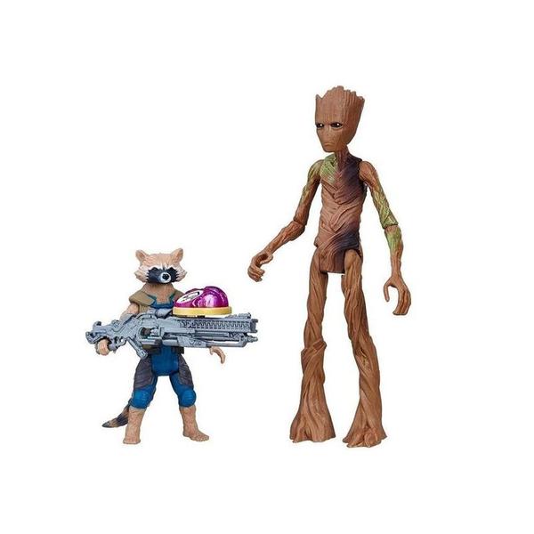 Imagem de Figura de Ação Avengers Raccoon/Groot Guerra Infinita 15CM - Boneco Hasbro E2070