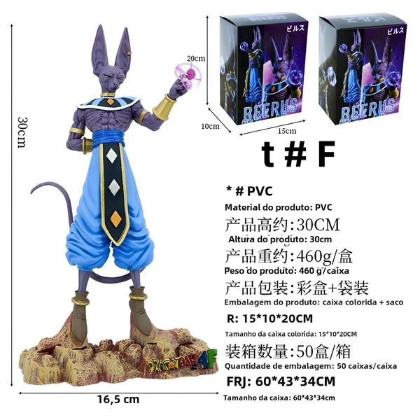 Figura de Ação Beerus Dragon Ball Z 30cm - Deus da Destruição - Brinquedo para Crianças Imagem de Figura de Ação Beerus Dragon Ball Z 30cm - Deus da Destruição - Brinquedo para Crianças