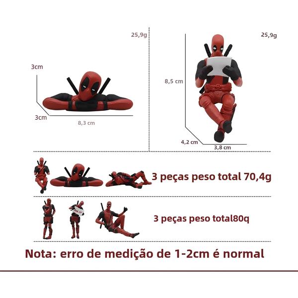 Imagem de Figura de Ação Deadpool 2 Anime - Mini Boneco Colecionável