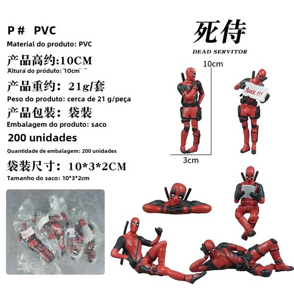 Imagem de Figura de Ação Deadpool 2 Anime - Mini Boneco Colecionável