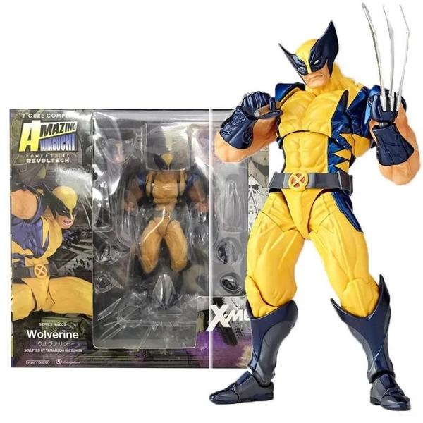 Imagem de Figura de Ação Deadpool & Wolverine X-Men Yamaguchi - Articulada e Colecionável