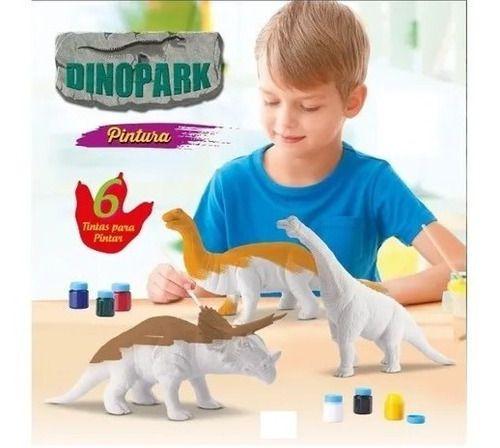 Imagem de Figura De Ação Dinossauro Para Colorir De Bee Toys Dinopark Pintura