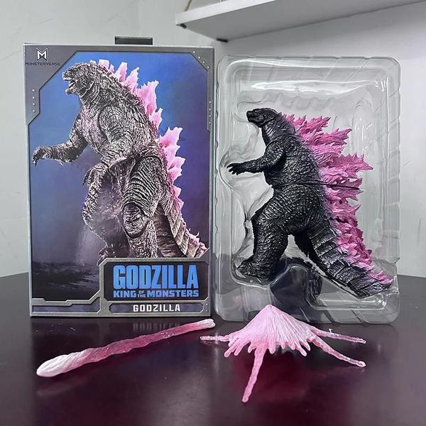 Imagem de Figura de Ação Godzilla Rei dos Monstros (16cm) - Rosa, Azul, Laranja e Preto