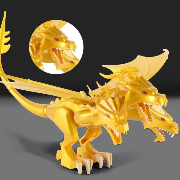 Imagem de Figura De Ação Golden Dragon King Ghidorah 18cm 2023 MOC GodAzillas Monster Toy Para Crianças