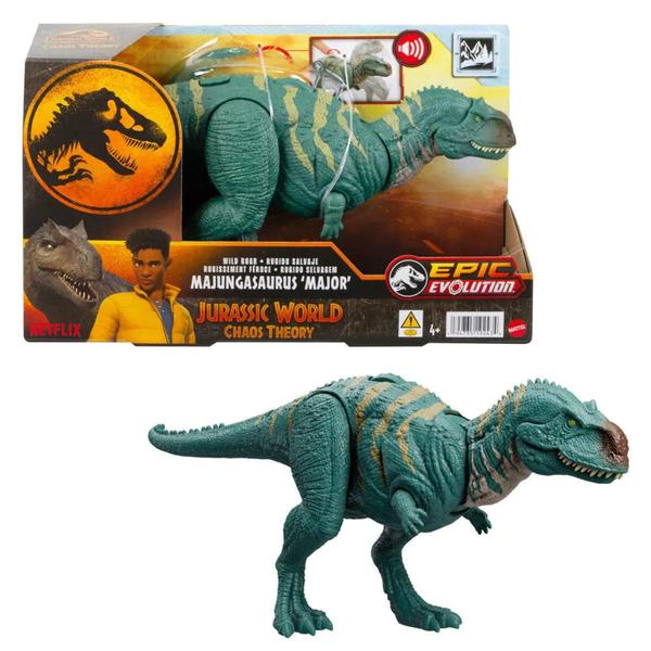 Imagem de Figura de Ação - Jurassic World - Dinossauro - Rugido Selvagem - Majungasaurus - Mattel