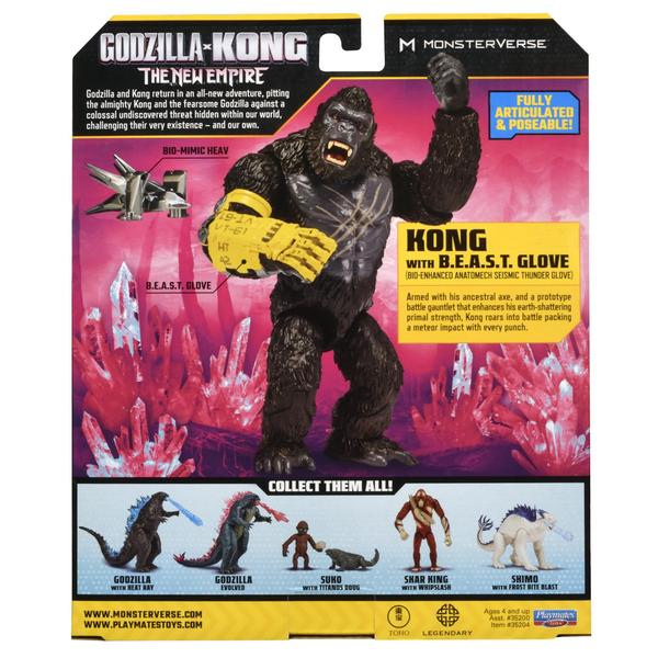 Imagem de Figura de ação Playmates Toys Godzilla x Kong 15 cm Kong com luva B.E.A.S.T.