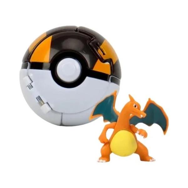 Imagem de Figura de Ação Pokémon - Pikachu, Charizard, Blastoise e Mewtwo em Pokebola Deformável